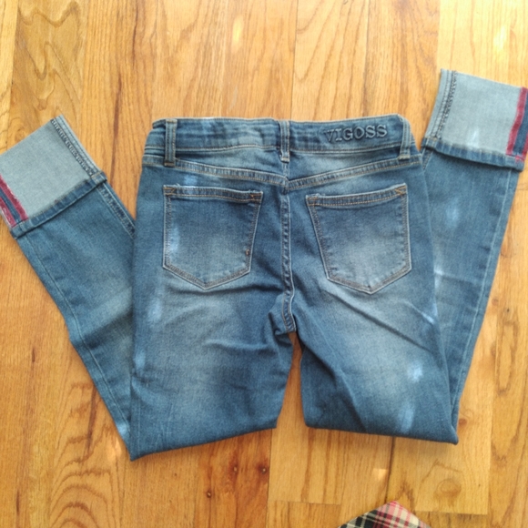 #357 Girls Vigoss Straight Blue Jeans Stevie - Picture 10 of 14